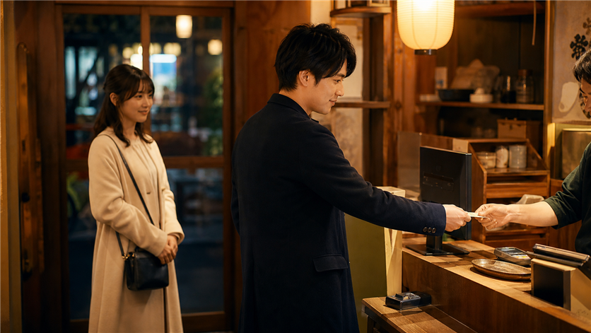 男性側がスマートに金銭的な負担を引き受ける振る舞い